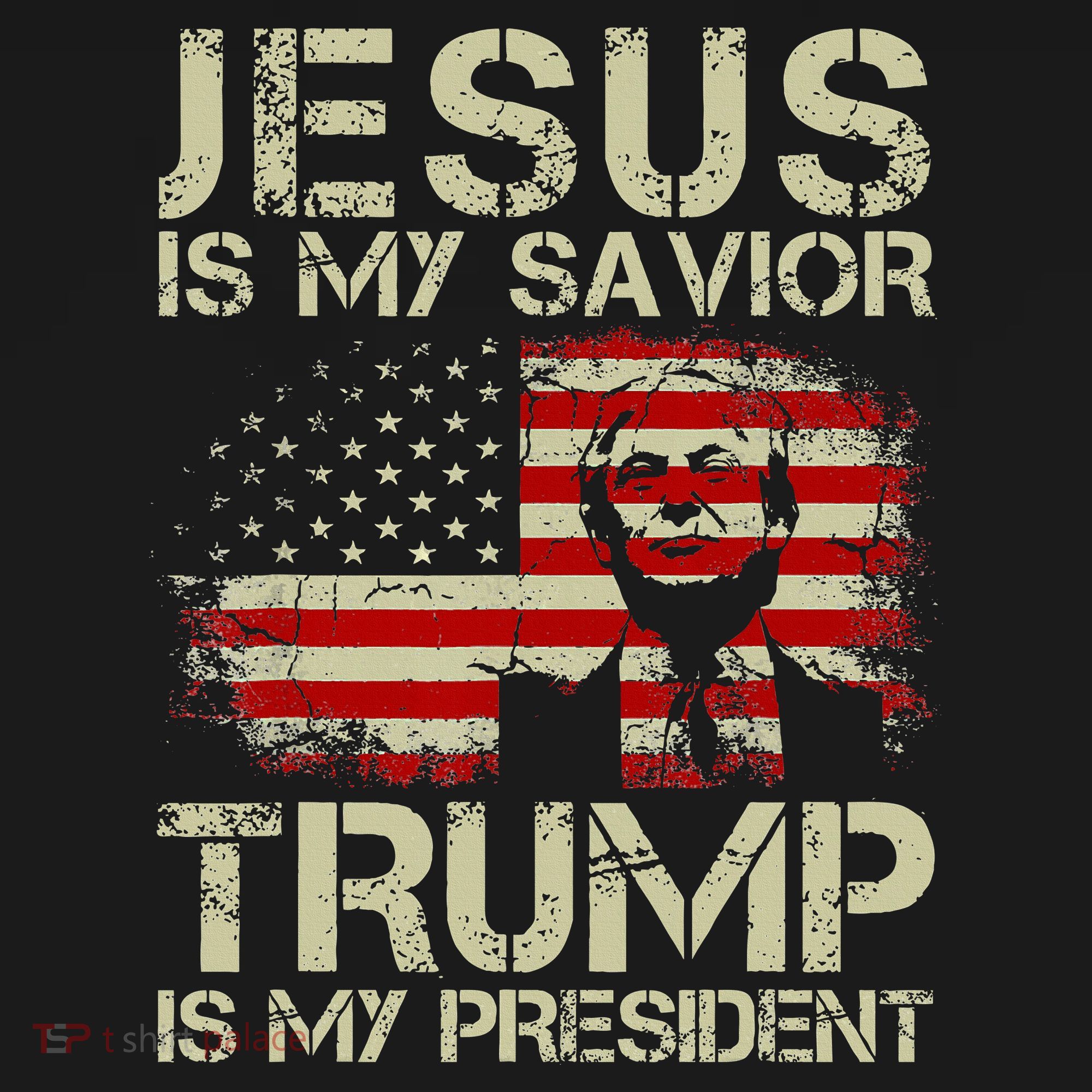 Jesus Is My Savior Trump Is My President Trump 2024 USA Flag Long Sleeve Shirt
