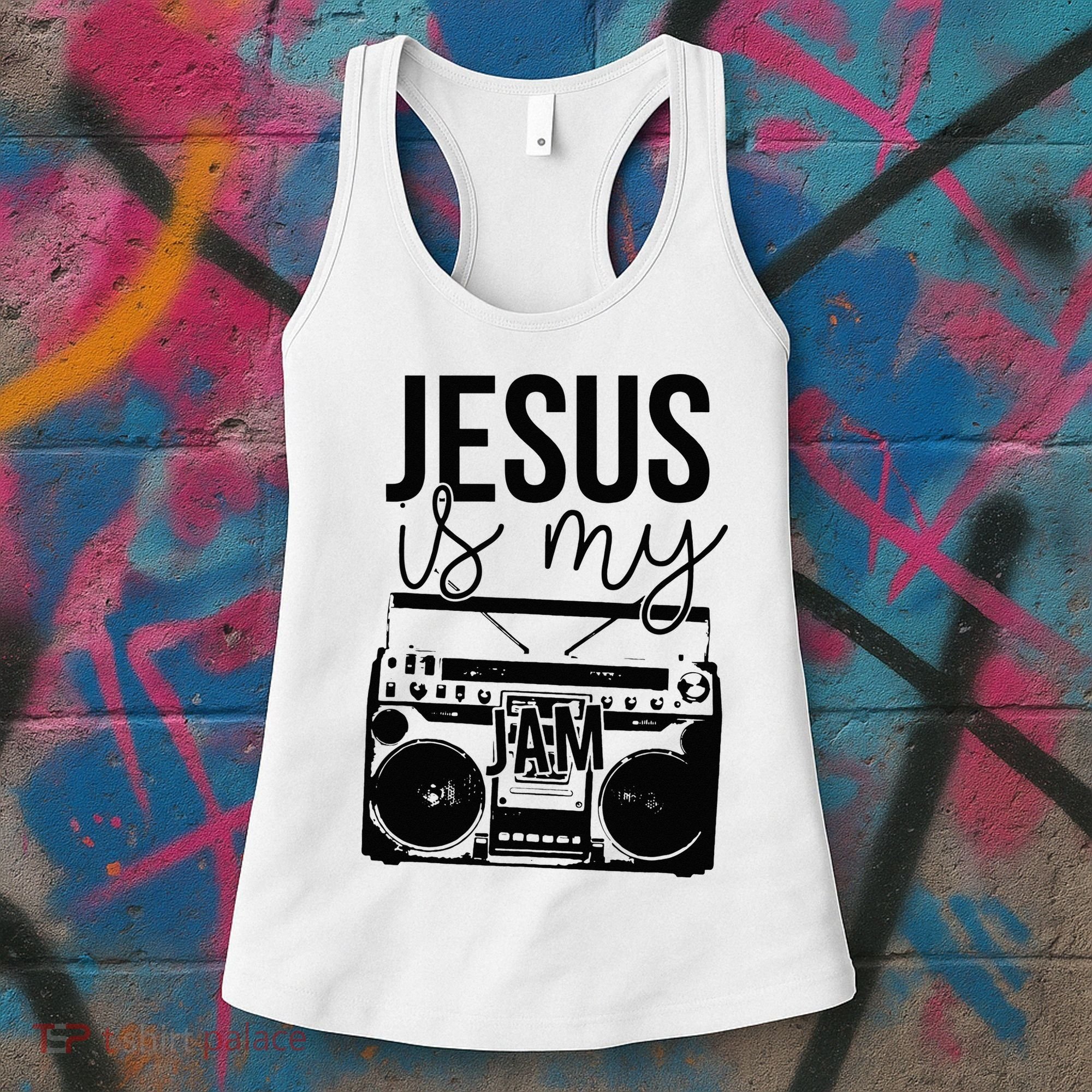 Jesus Is My-Jam Christian Music Outfit for Jesus Saviors Women's Tank Top
