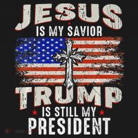 Jesus Is My Savior Trump Is Still My President Trump 2024 Premium Women's Hoodie thumb 2