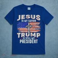 Jesus Is My Savior Trump Is Still My President Trump 2024 Premium T-Shirt thumb 5