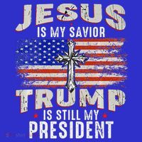 Jesus Is My Savior Trump Is Still My President Trump 2024 Premium T-Shirt thumb 7