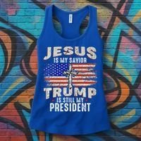 Jesus Is My Savior Trump Is Still My President Trump 2024 Premium Women's Tank Top thumb 3