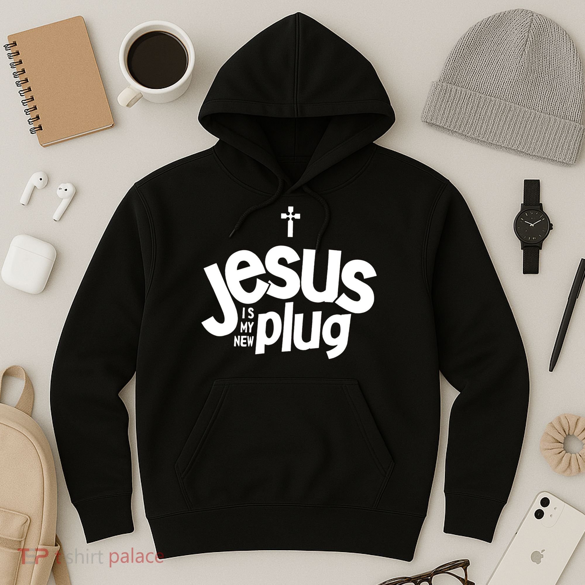 Jesus Is My New Plug Funny Christian Convert Hoodie