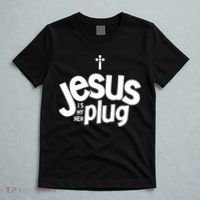 Jesus Is My New Plug Funny Christian Convert T-Shirt thumb 5