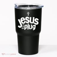 Jesus Is My New Plug Funny Christian Convert Tumbler thumb 0