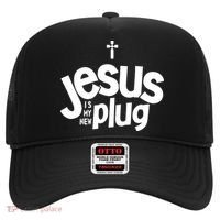 Jesus Is My New Plug Funny Christian Convert Hat thumb 0