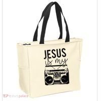 Jesus Is My Jam Christian Faith Lovers Tote Bag thumb 2