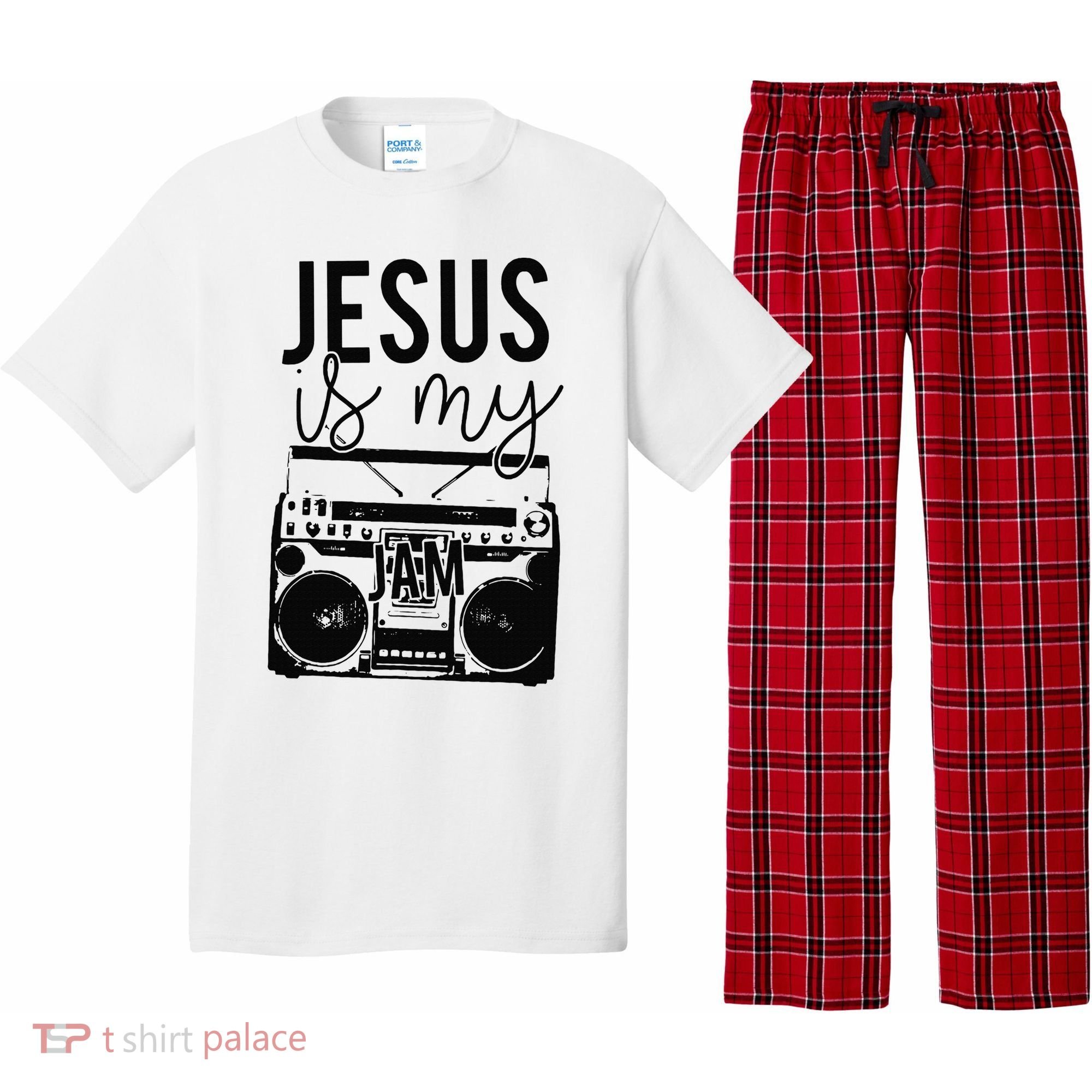 Jesus Is My Jam Christian Faith Lovers Pajama Set