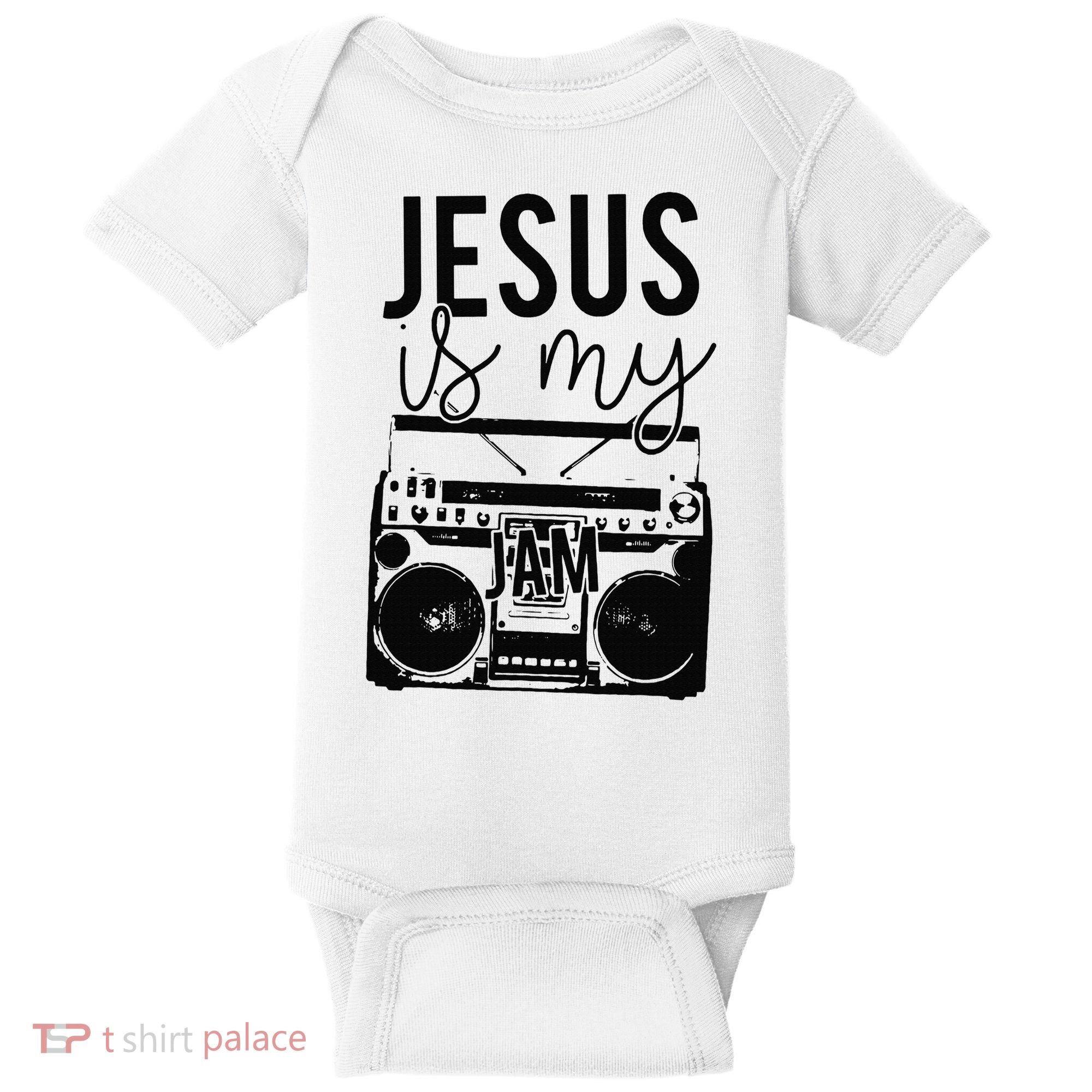Jesus Is My Jam Christian Faith Lovers Baby Bodysuit