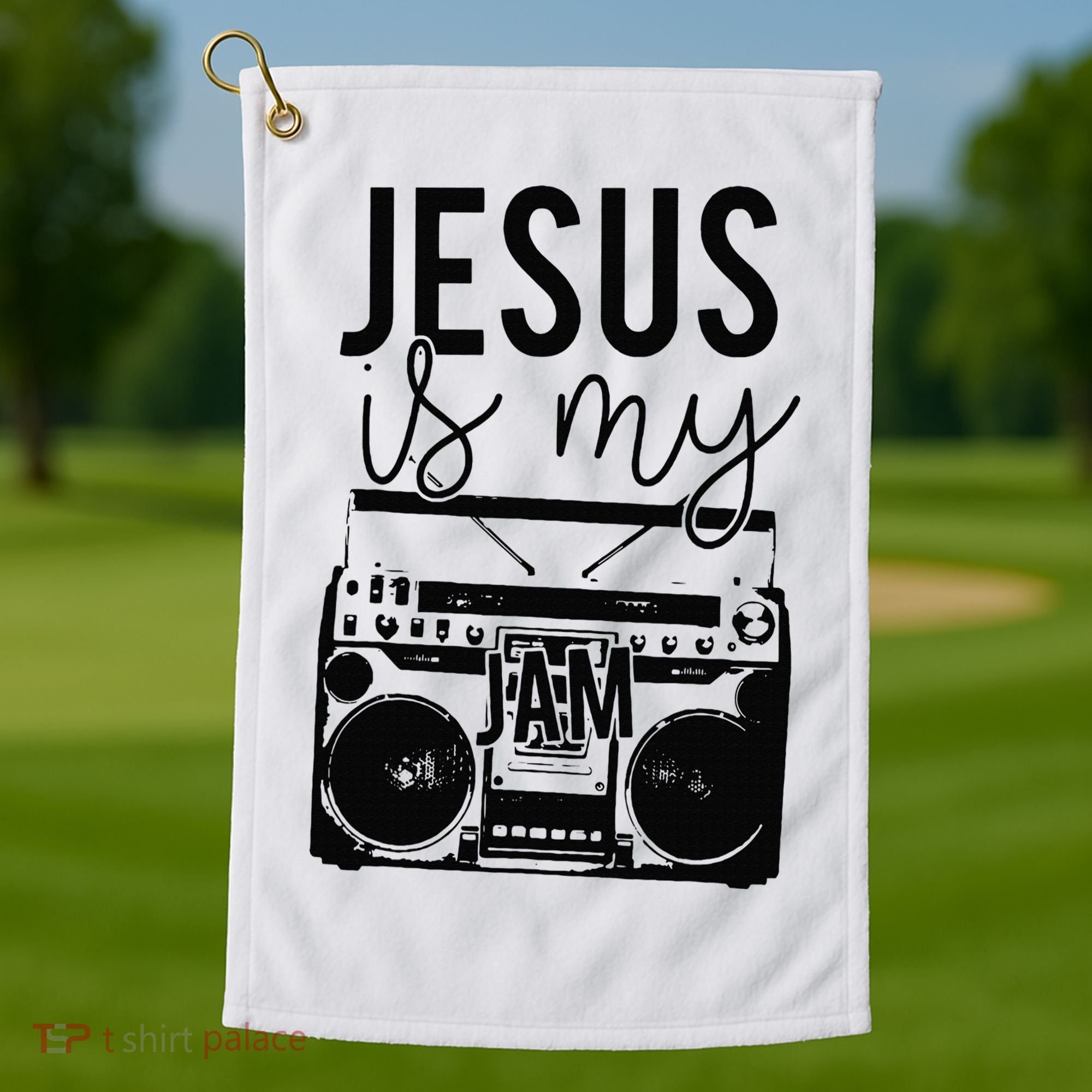 Jesus Is My Jam Christian Faith Lovers Golf Towel