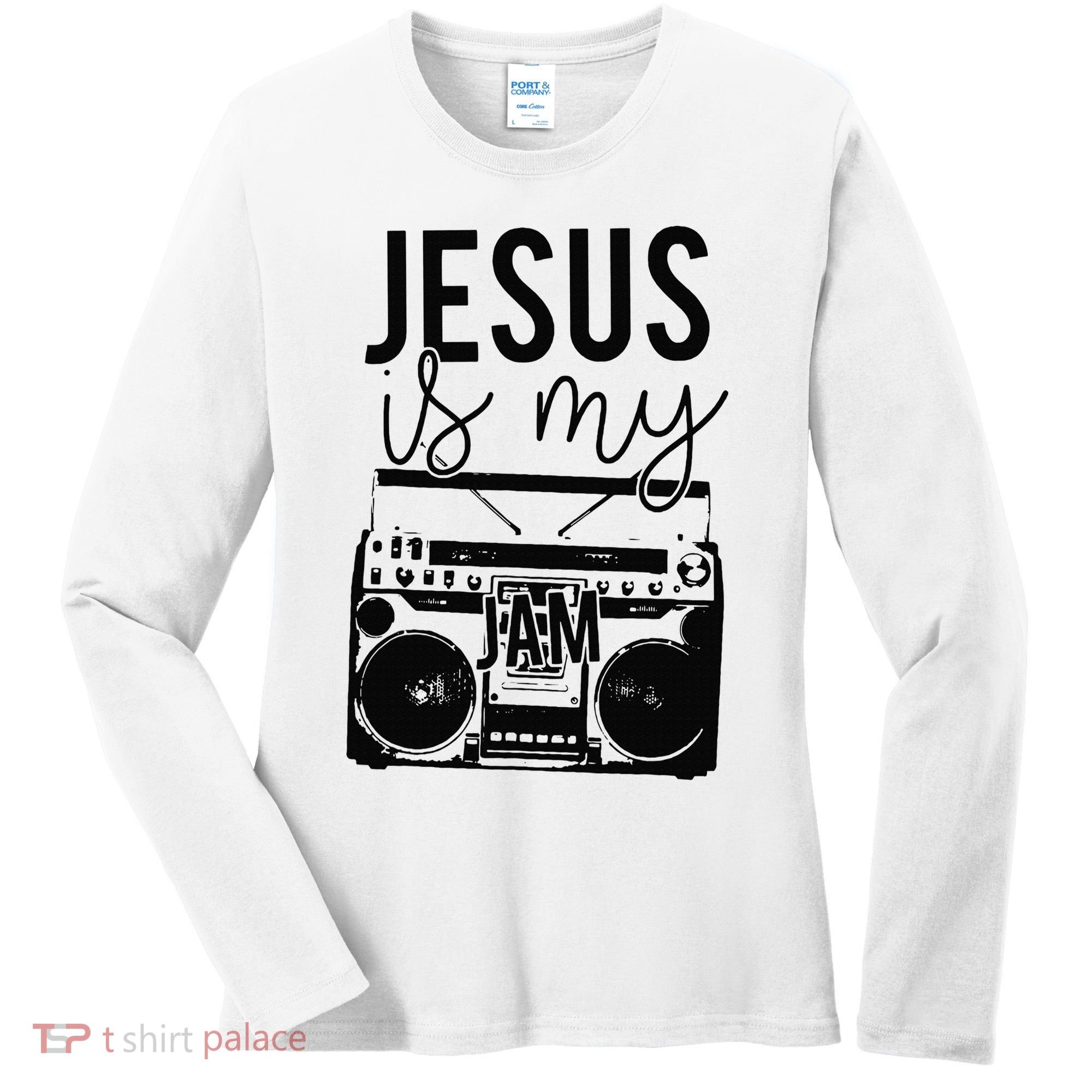 Jesus Is My Jam Christian Faith Lovers Women's Long Sleeve Shirt