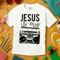 Jesus Is My Jam Christian Faith Lovers Kids T-Shirt thumb 3