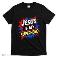 Jesus Is My Superhero Christian God Religious Comic T-Shirt thumb 0