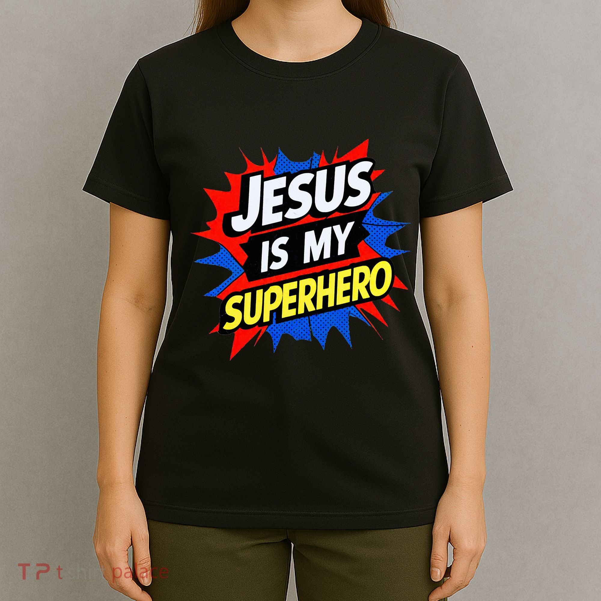 Jesus Is My Superhero Christian God Religious Comic T-Shirt