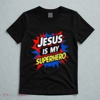 Jesus Is My Superhero Christian God Religious Comic T-Shirt thumb 5