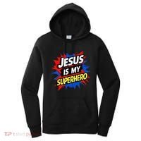 Jesus Is My Superhero Christian God Religious Comic Women's Hoodie thumb 0