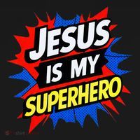 Jesus Is My Superhero Christian God Religious Comic Women's Hoodie thumb 2