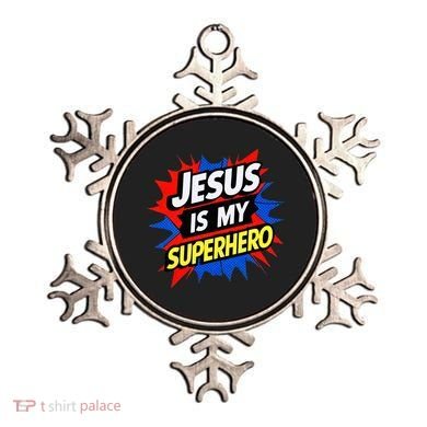 Jesus Is My Superhero Christian God Religious Comic Ornament