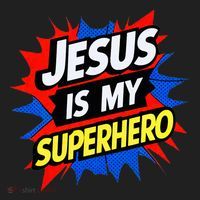Jesus Is My Superhero Christian God Religious Comic Hat thumb 2
