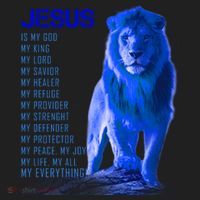 Jesus Is My Everything Quote Lion Christianity Women's Sweatshirt thumb 2