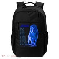 Jesus Is My Everything Quote Lion Christianity Backpack thumb 0