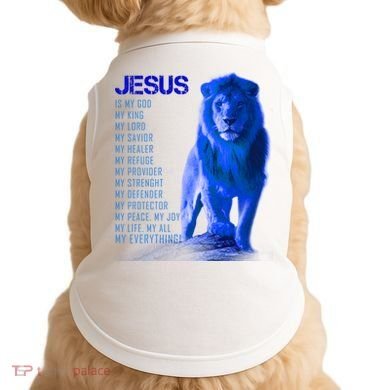 Jesus Is My Everything Quote Lion Christianity Doggie Tank