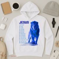 Jesus Is My Everything Quote Lion Christianity Hoodie thumb 3