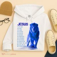 Jesus Is My Everything Quote Lion Christianity Hoodie thumb 4