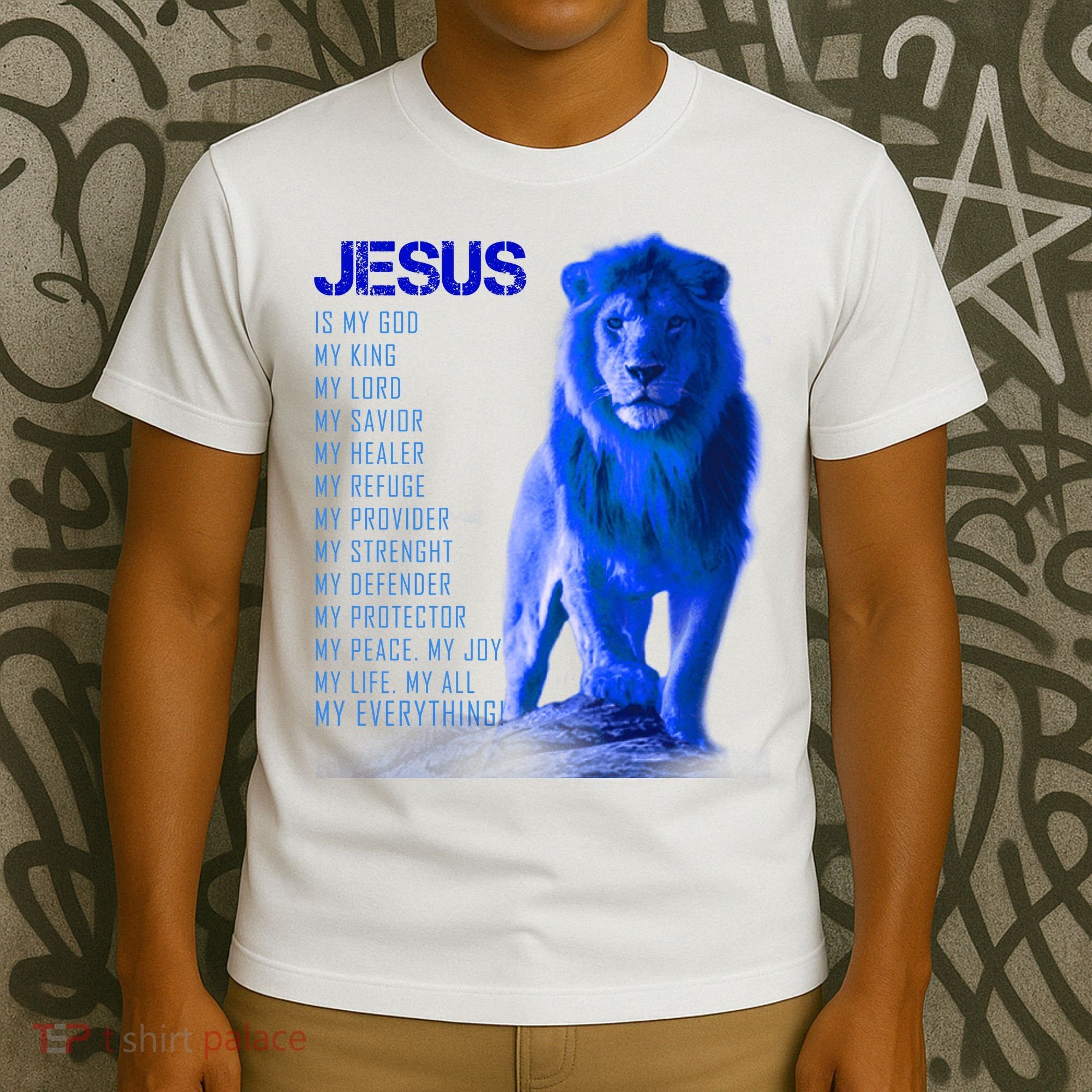 Jesus Is My Everything Quote Lion Christianity T-Shirt