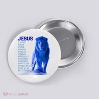 Jesus Is My Everything Quote Lion Christianity Button thumb 0