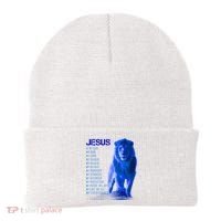 Jesus Is My Everything Quote Lion Christianity Beanie thumb 0