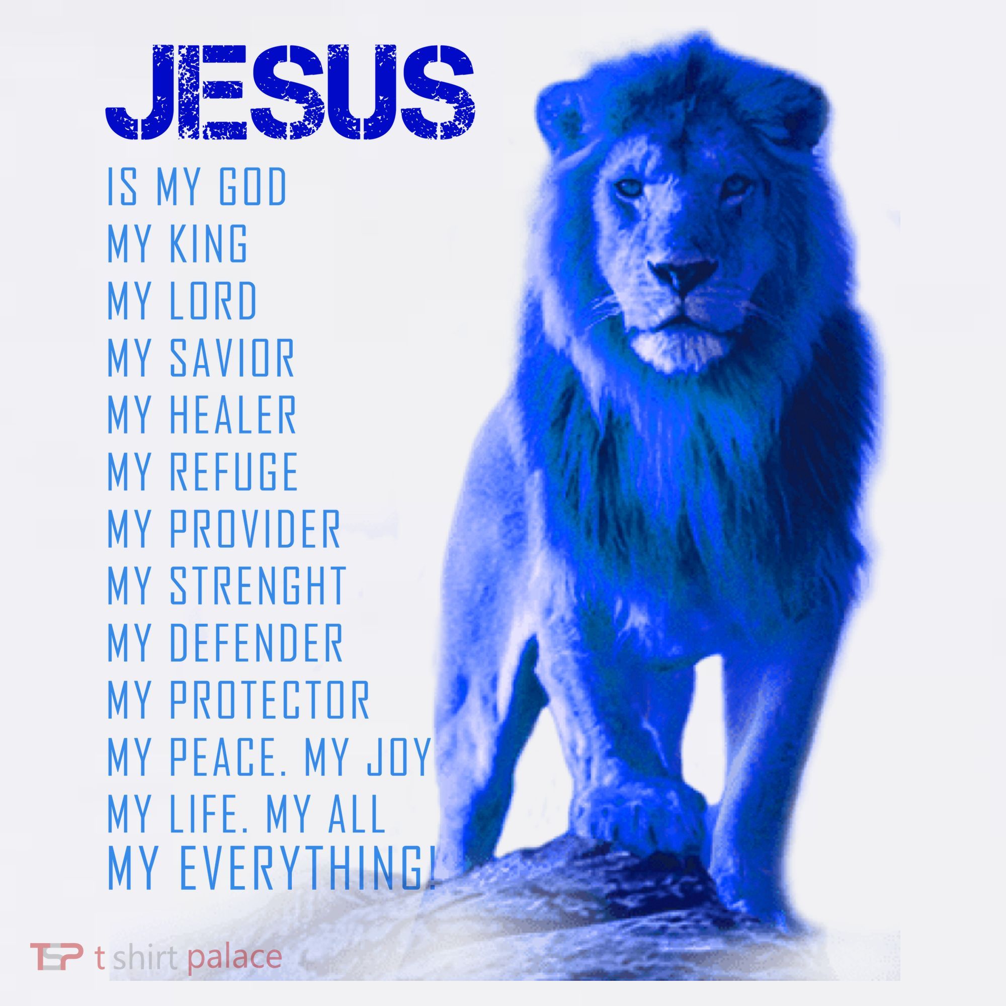 Jesus Is My Everything Quote Lion Christianity Women's Hoodie
