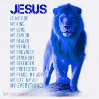 Jesus Is My Everything Quote Lion Christianity Women's Tank Top thumb 5