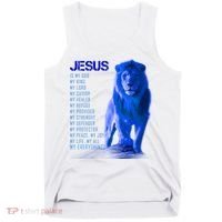 Jesus Is My Everything Quote Lion Christianity Tank Top thumb 0