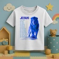 Jesus Is My Everything Quote Lion Christianity Toddler T-Shirt thumb 3