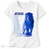 Jesus Is My Everything Quote Lion Christianity Women's T-Shirt thumb 0