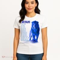 Jesus Is My Everything Quote Lion Christianity Women's T-Shirt thumb 4