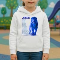 Jesus Is My Everything Quote Lion Christianity Kids Hoodie thumb 3