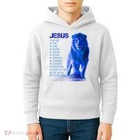 Jesus Is My Everything Quote Lion Christianity Kids Hoodie thumb 4