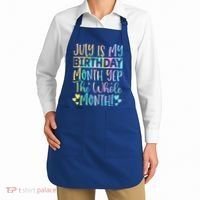 July Is My Birthday Yes The Whole Month Tie Die Apron thumb 2