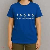 Jesus Is My Superhero Believe God Powerful Christian T-Shirt thumb 4
