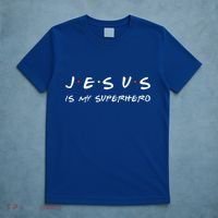 Jesus Is My Superhero Believe God Powerful Christian T-Shirt thumb 5