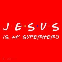 Jesus Is My Superhero Believe God Powerful Christian Santa Hat thumb 1