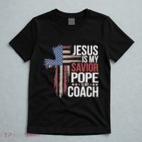 Jesus Is My Savior Pope Is My Coach Religious Quote T-Shirt thumb 5
