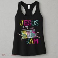 Jesus Is My Jam Christian Faith Religion Music Lover Women's Tank Top thumb 3