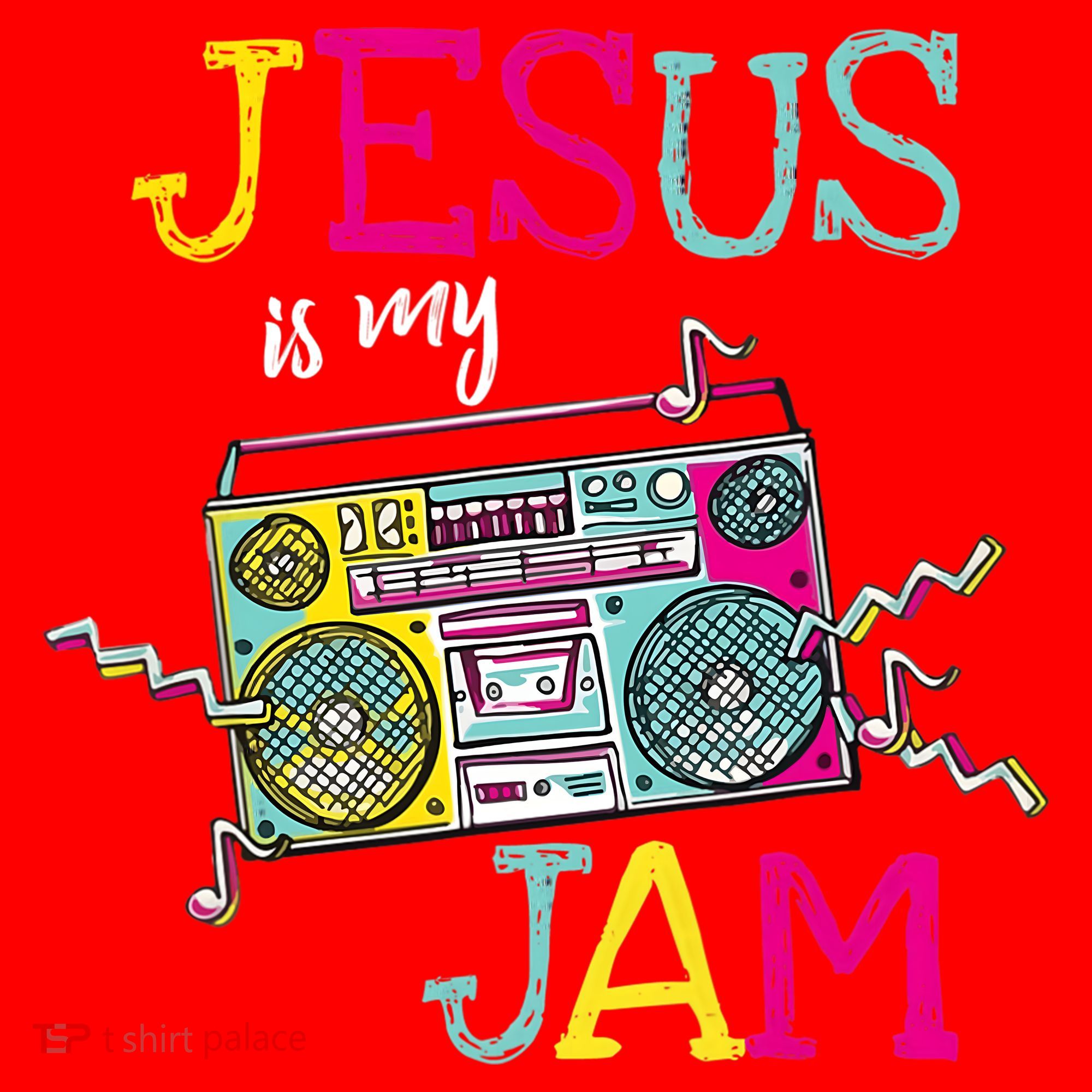 Jesus Is My Jam Christian Faith Religion Music Lover Santa Hat