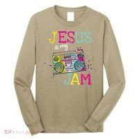 Jesus Is My Jam Christian Faith Religion Music Lover Long Sleeve Shirt thumb 0