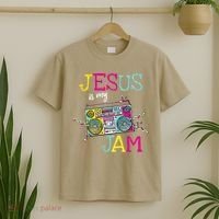 Jesus Is My Jam Christian Faith Religion Music Lover T-Shirt thumb 2