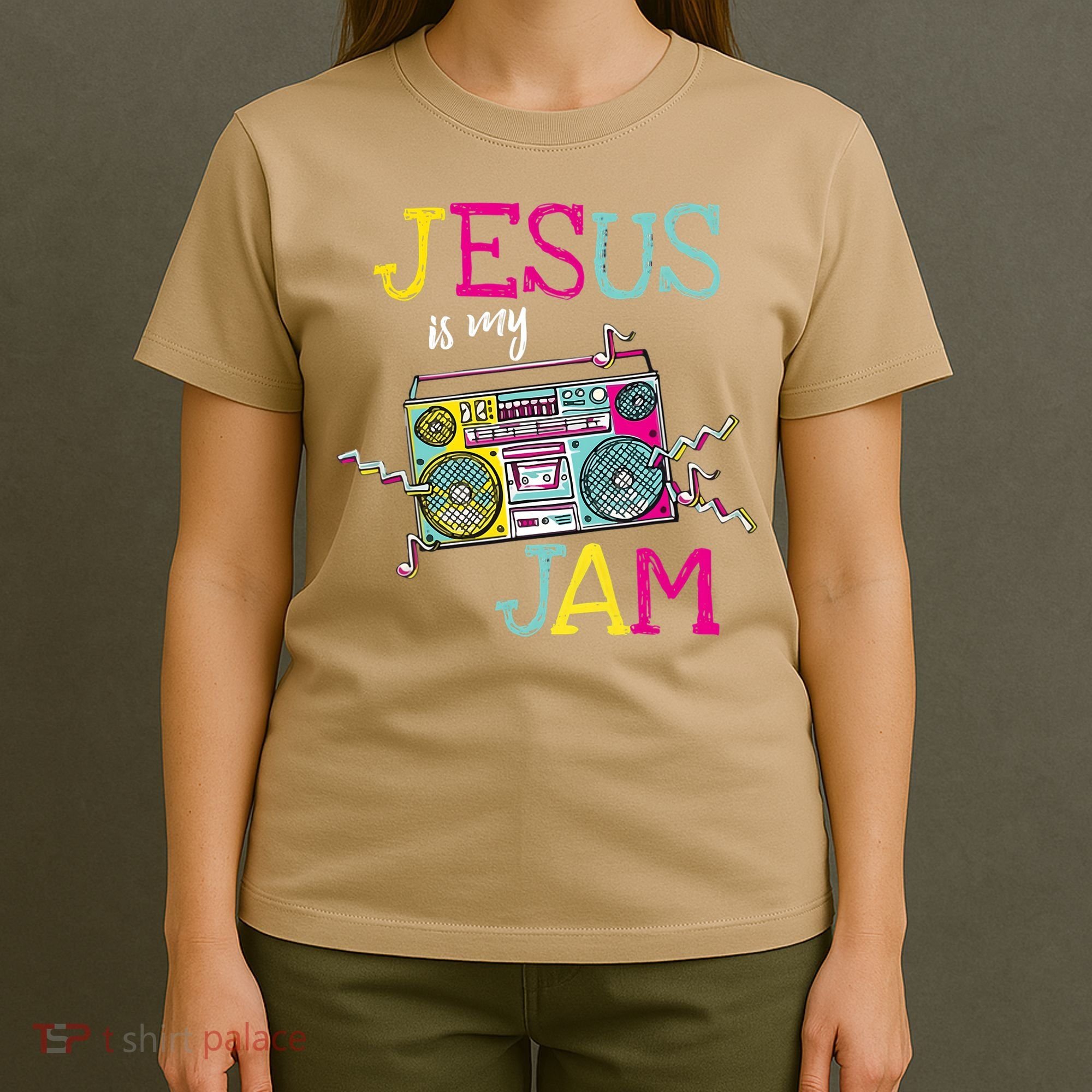 Jesus Is My Jam Christian Faith Religion Music Lover T-Shirt