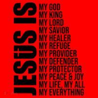 Jesus Is My Everything Santa Hat thumb 1